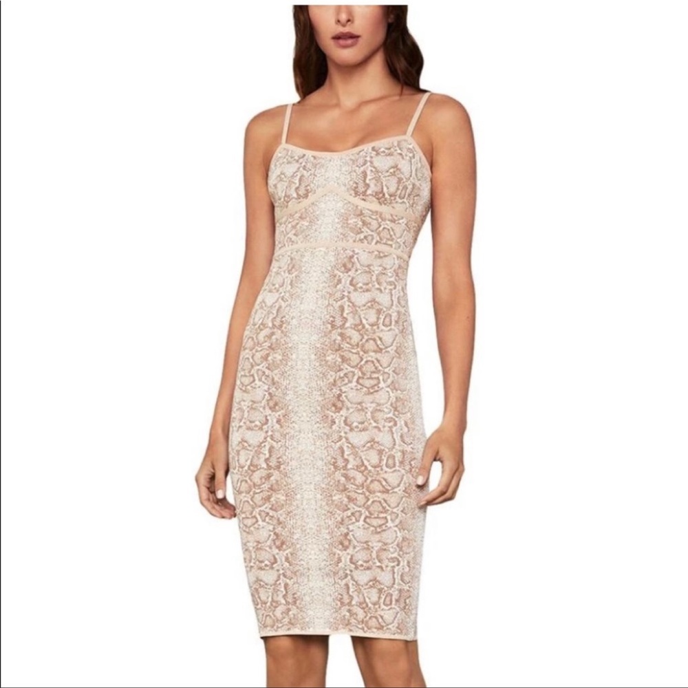 Bcbgmaxazria Snakeskin Mini bodycon dress